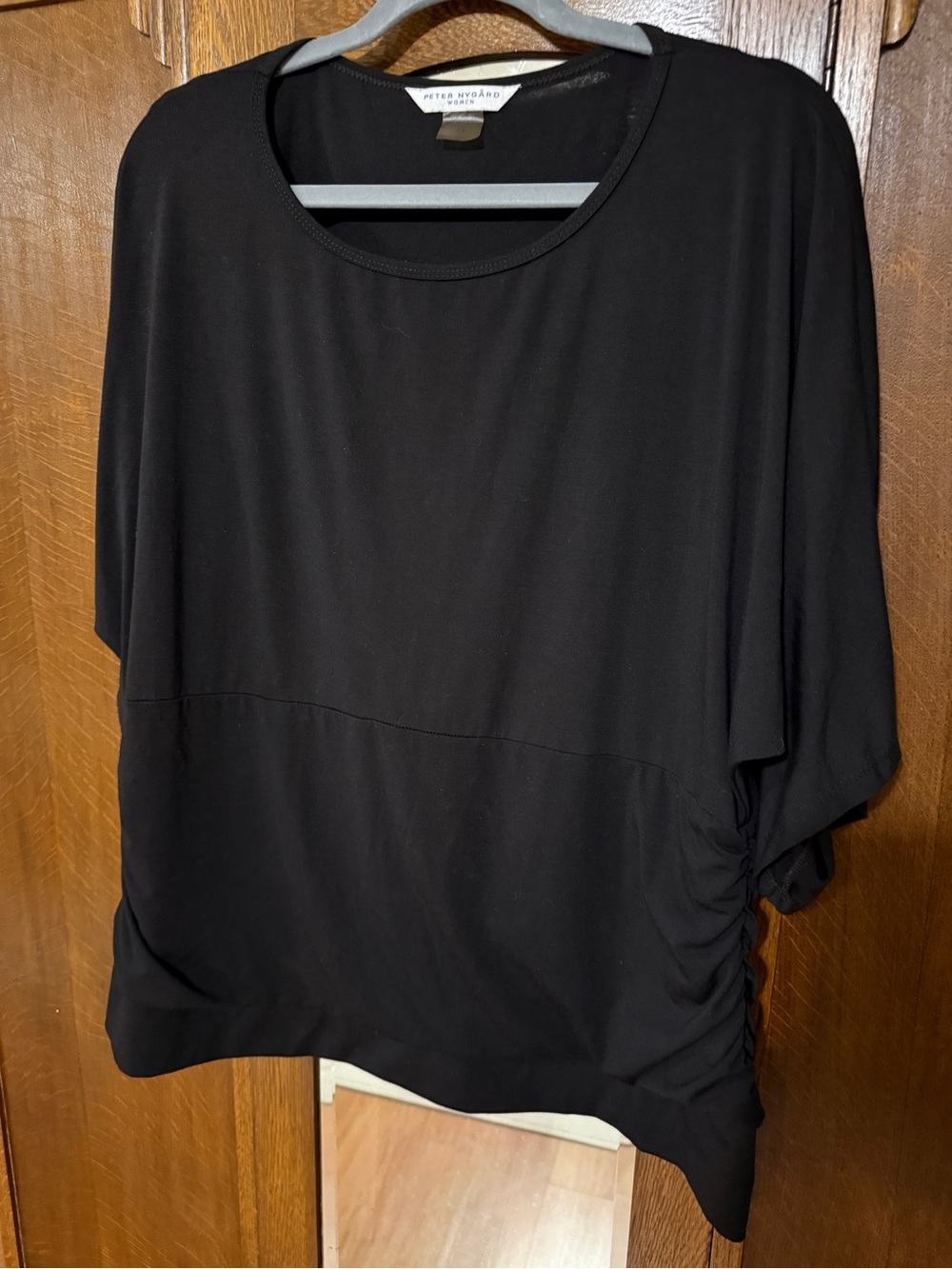 Peter Nygard Black Dolman Sleeve Tee, 2X